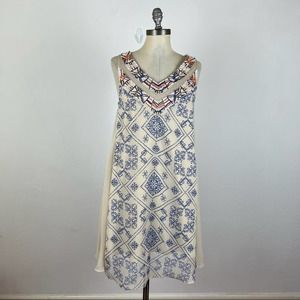 Free People Beaded Trapeze Slip Dress Small